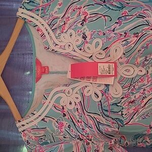 NWT Lilly Pulitzer tunic dress Bayside Blue under the Moon